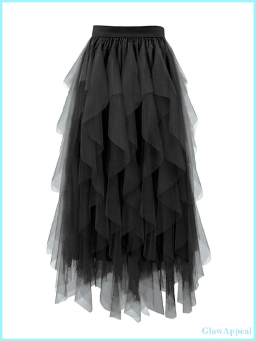 Women's Fairy Tiered Tulle A-Line Skirt Long Flowy Layered Mesh Skirt